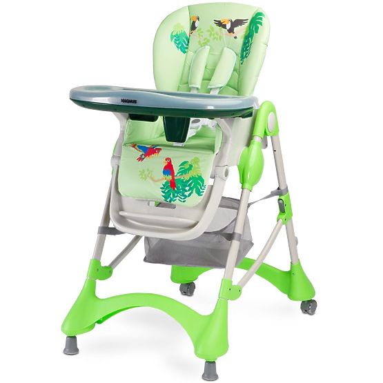 Jedálenská stolička CARETERO Magnus New green Zelená