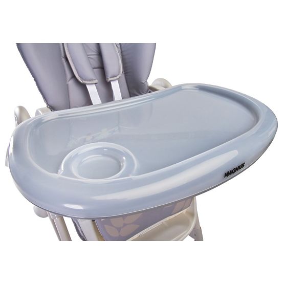 Jedálenská stolička CARETERO Magnus New grey Sivá