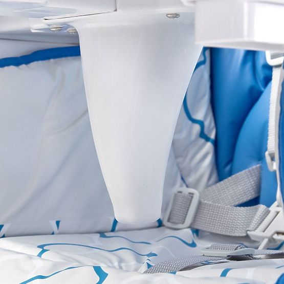 Jedálenská stolička CARETERO One blue Modrá