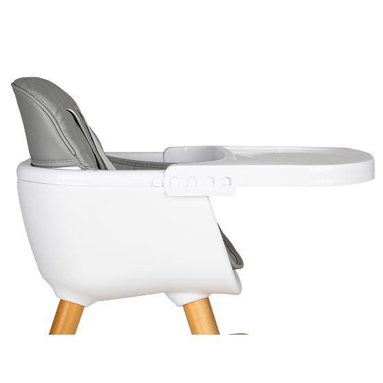 Jedálenská stolička Olivie 2v1 - šedá