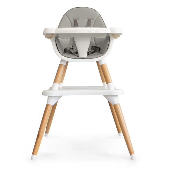 Jedálenská stolička Skanda 2v1 - šedá