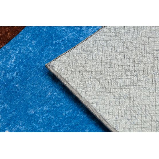 JUNIOR 51827.803 umývací koberec Nákladné auto, bager pre deti protišmykový - modrý