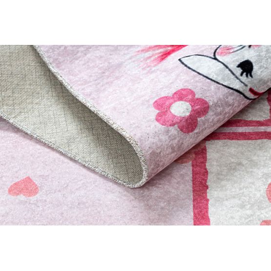 JUNIOR 51828.802 umývací koberec poskok, baletka pre deti protišmykový - ružový