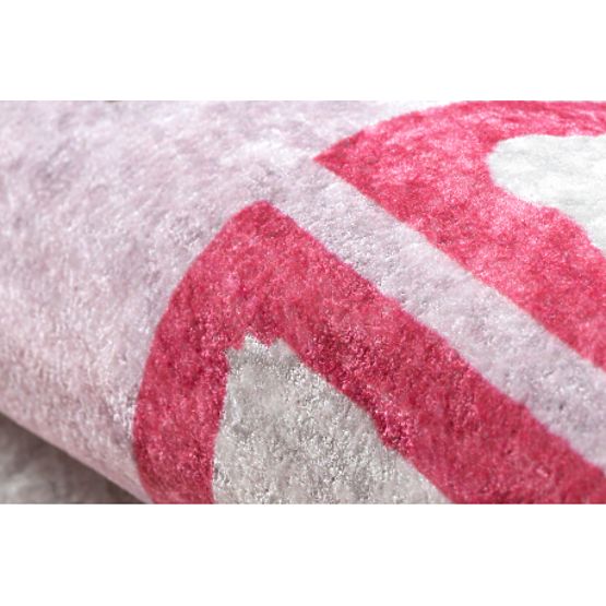 JUNIOR 51828.802 umývací koberec poskok, baletka pre deti protišmykový - ružový