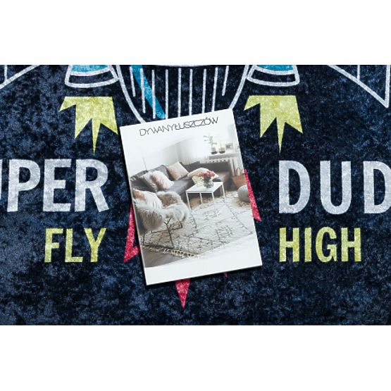 JUNIOR 52069.801 umývací koberec Vesmírna raketa pre deti protišmykový - čierny