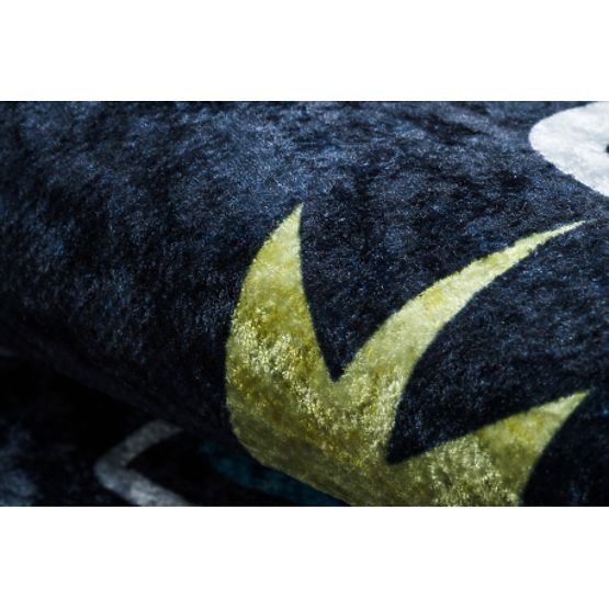 JUNIOR 52069.801 umývací koberec Vesmírna raketa pre deti protišmykový - čierny