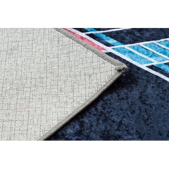 JUNIOR 52069.801 umývací koberec Vesmírna raketa pre deti protišmykový - čierny