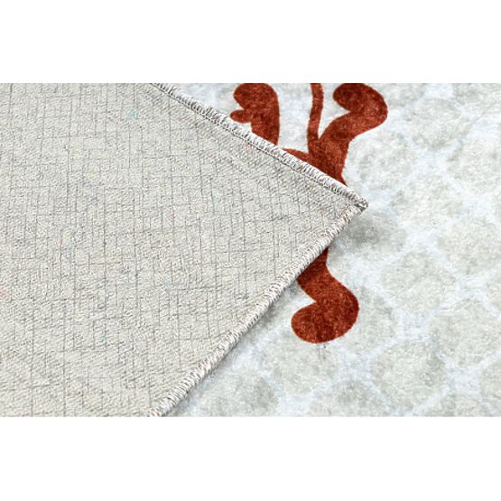 JUNIOR 52104.801 umývací koberec Safari, zvieratá pre deti protišmykový - sivá