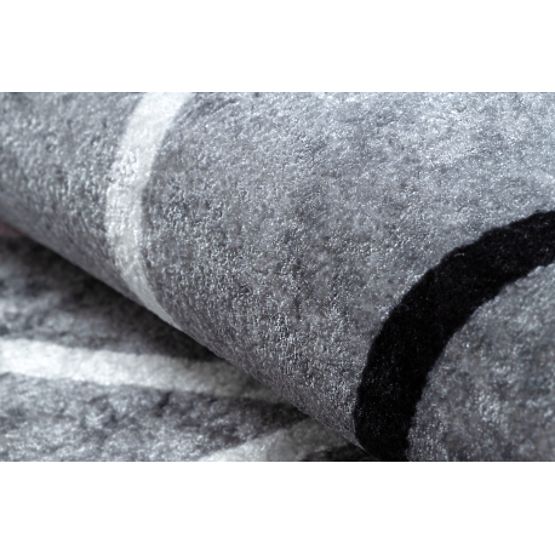 JUNIOR 52106.801 umývací koberec Abeceda pre deti protišmykový - sivá