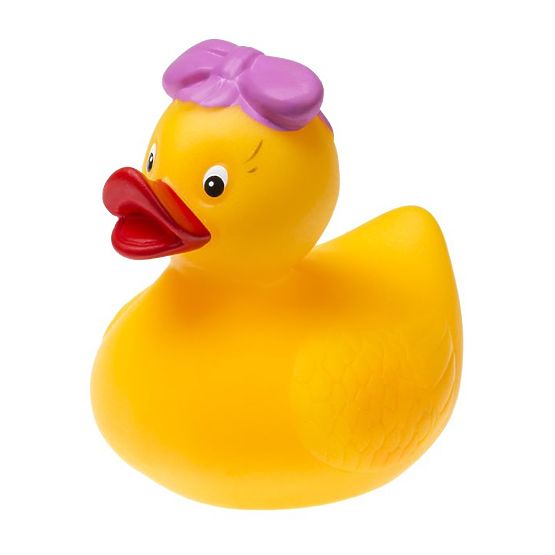 Kačička s mašľou do kúpeľa
