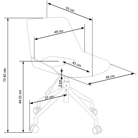 Kancelárska stolička Scorpio - popolavo šedá