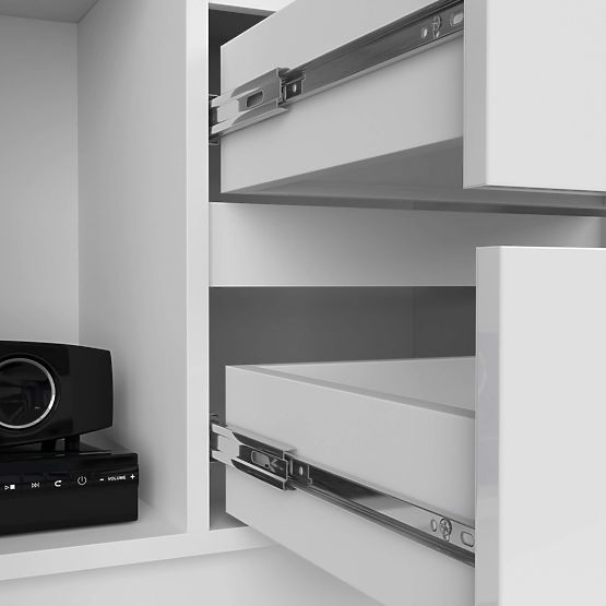 Kancelársky regál R 80 cm CLP R11 PK BIELY / BIELY LESK