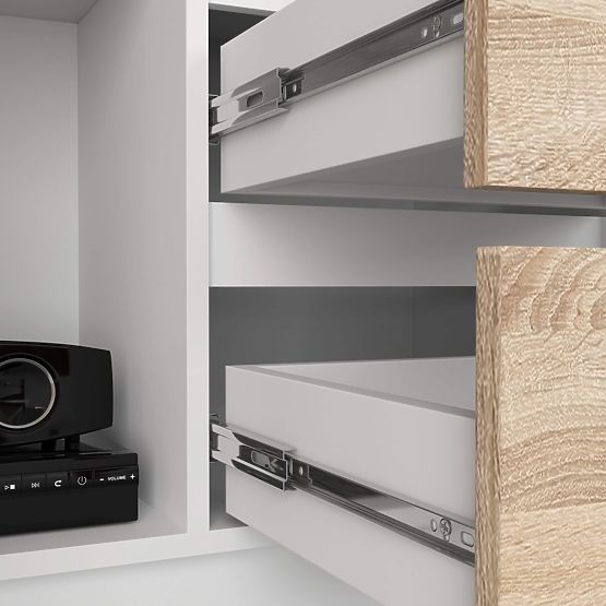 KANCELÁRSKY REGÁL R 80 cm CLP R11 PK BIELY / SONOMA