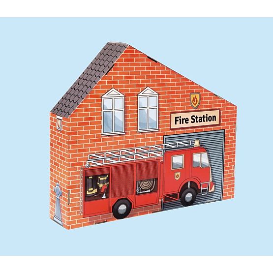 Kartónová hasičská stanica