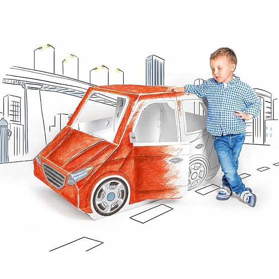 Kartónové autíčko Alien