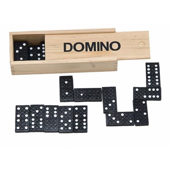Klasické domino v drevenej krabičke