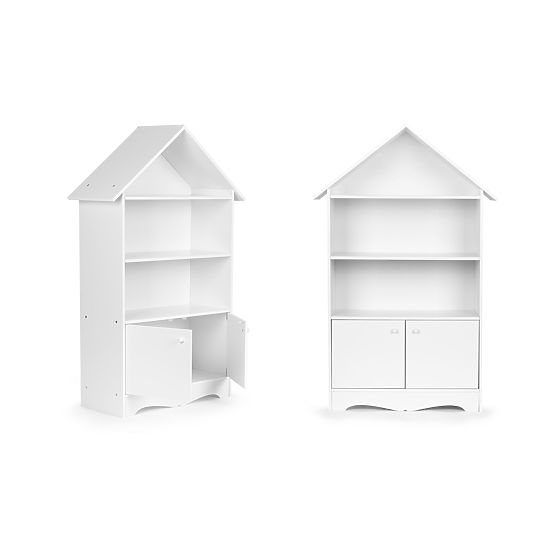 Knižnica s úložným priestorom Domček