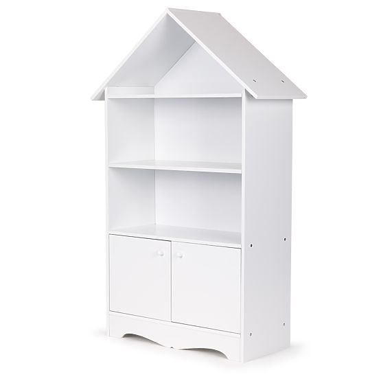 Knižnica s úložným priestorom Domček