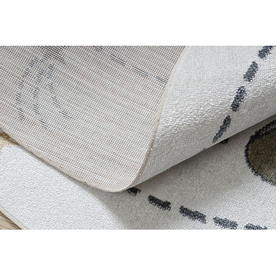 Koberec BONO 8288 kruh Priestor, planéty krémová / antracit