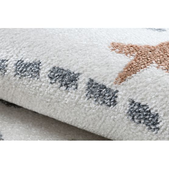 Koberec BONO 8288 kruh Priestor, planéty krémová / antracit