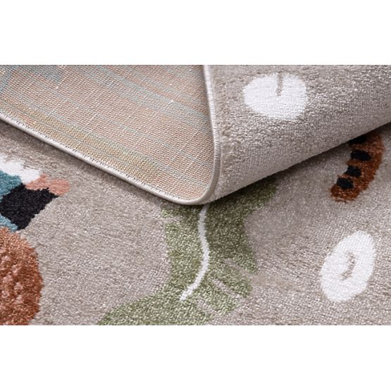 Koberec FUN Africa pre deti, zvieratá, Afrika béžová