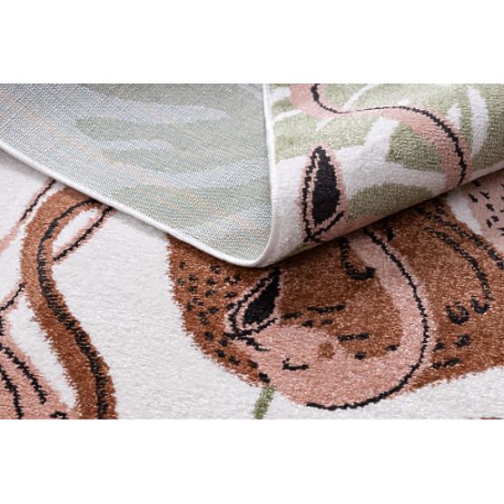 Koberec FUN Flami pre deti, plameniaky krém