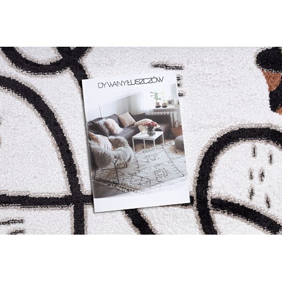 Koberec FUN Game pre deti, herný, lama krém