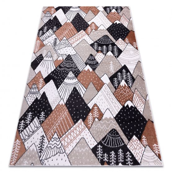 Koberec FUN Tops pre deti, hory, krém