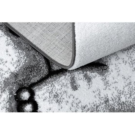 Koberec PETIT SLON S CHOBOTOM, SLONÍK, HVIEZDY, sivý