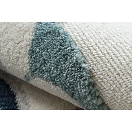 Koberec YOYO GD49 biele / šedo - Jednorožec pre deti, štrukturálny, senzoricky Strapce