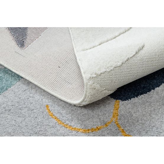 Koberec YOYO GD80 biele / šedo - Tiger pre deti, štrukturálny, senzoricky Strapce