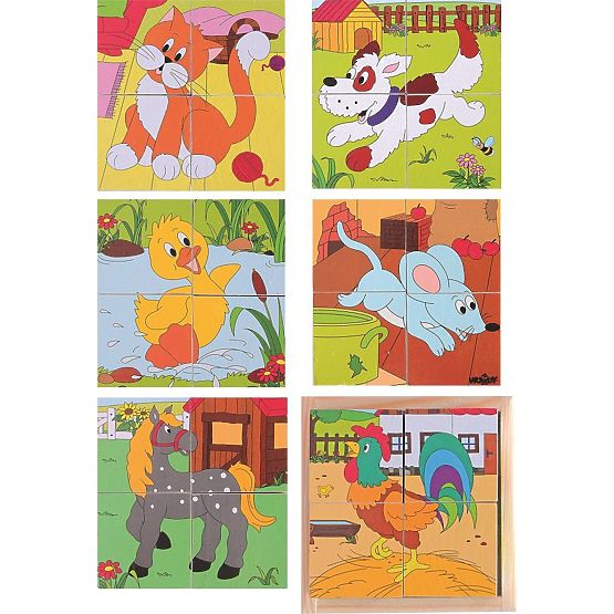 Kockové puzzle na vidieku