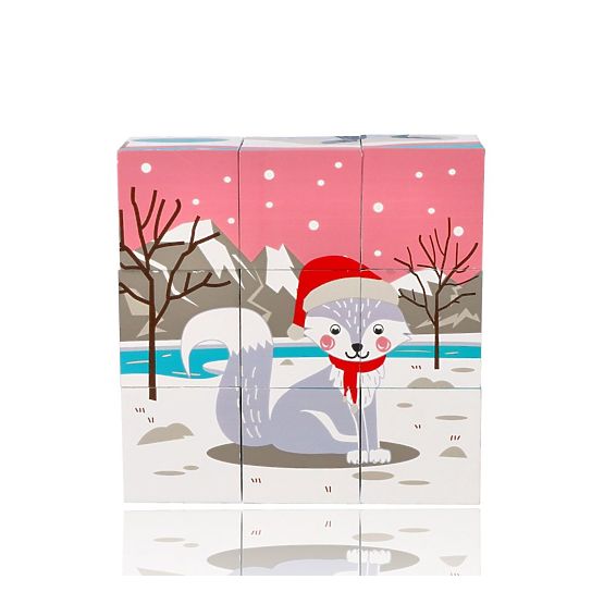 Kocky skladačka kocková Arktické zvieratá