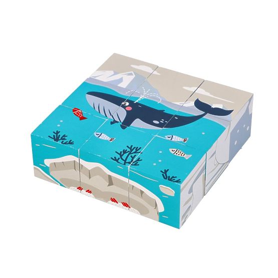 Kocky skladačka kocková Arktické zvieratá