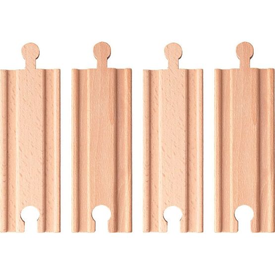 Koľajové trate - sada 4 ks 11 cm
