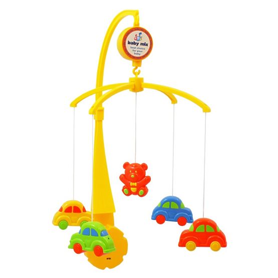 Kolotoč nad postieľku Baby Mix Autíčka Multicolor