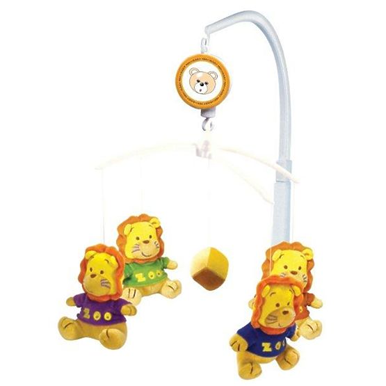 Kolotoč nad postieľku Baby Mix Lev Žltá