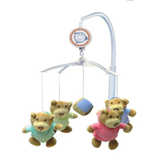 Kolotoč nad postieľku Baby Mix Medvedíky Multicolor
