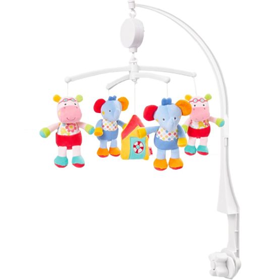 Kolotoč nad postieľku Nuk s plyšovými figurkami Multicolor