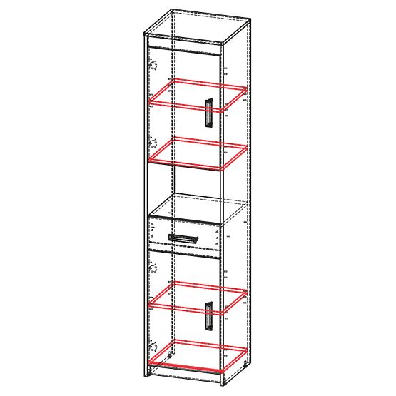 Kombinovaná skrinka UNI 10