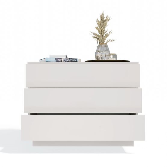 Komoda AMBER 3S Skrinka 3 Zásuvky Do Spálne Obývacej Izby KAŠMÍR Béžová