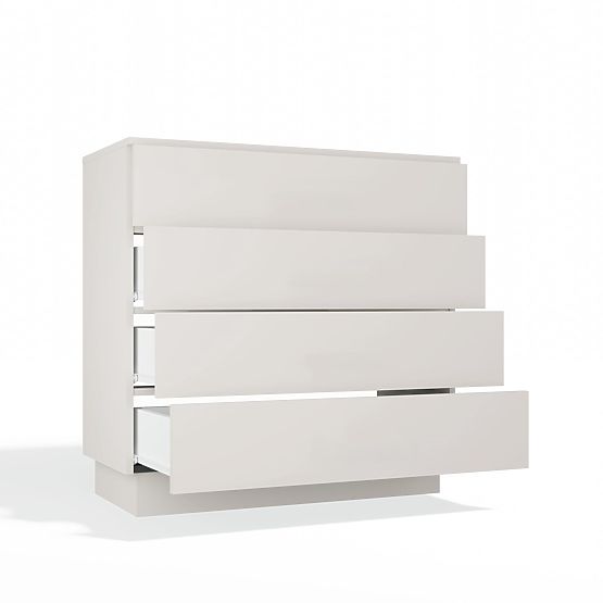 Komoda AMBER 4S Skrinka 4 Zásuvky Do Spálne Obývacej Izby KAŠMÍR Béžová