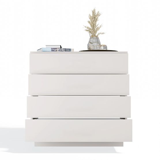 Komoda AMBER 4S Skrinka 4 Zásuvky Do Spálne Obývacej Izby KAŠMÍR Béžová