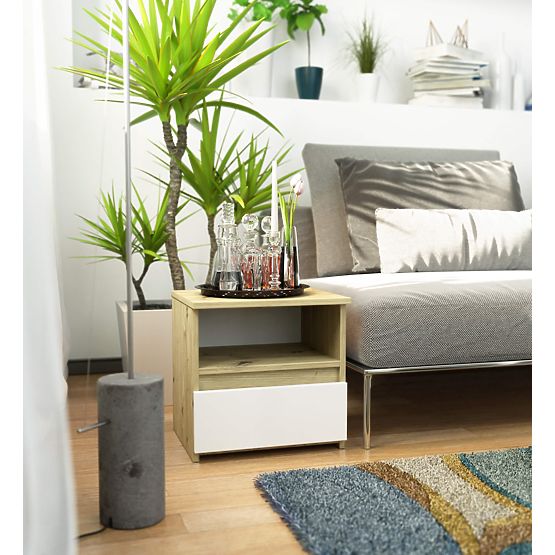 KOMODA CL1 PK DUB ARTISAN / BIELA