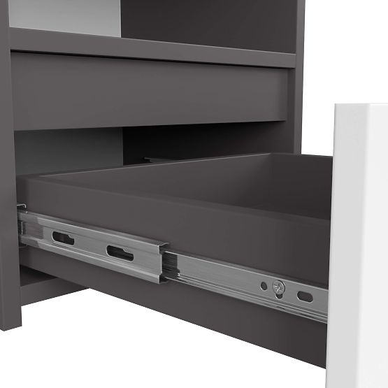 KOMODA CL1 PK GRAFITOVÁ ŠEDÁ / BIELA