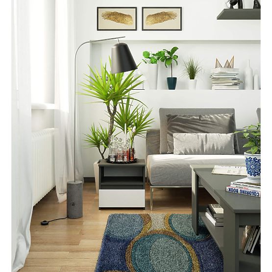 KOMODA CL1 PK GRAFITOVÁ ŠEDÁ / BIELA