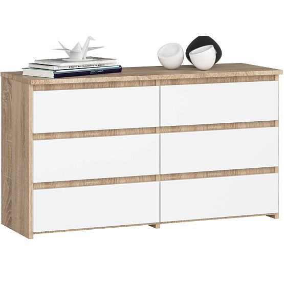 KOMODA CL100 6SZ PK DUB SONOMA / BIELA