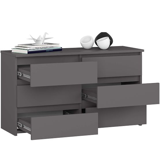 KOMODA CL100 6SZ PK ŠEDÁ