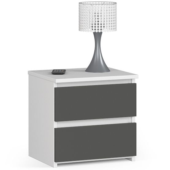 KOMODA CL2 2SZ CLP BIELA / ŠEDÁ