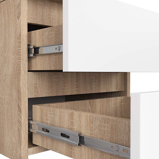 KOMODA CL2 2SZ CLP PK DUB SONOMA / BIELA